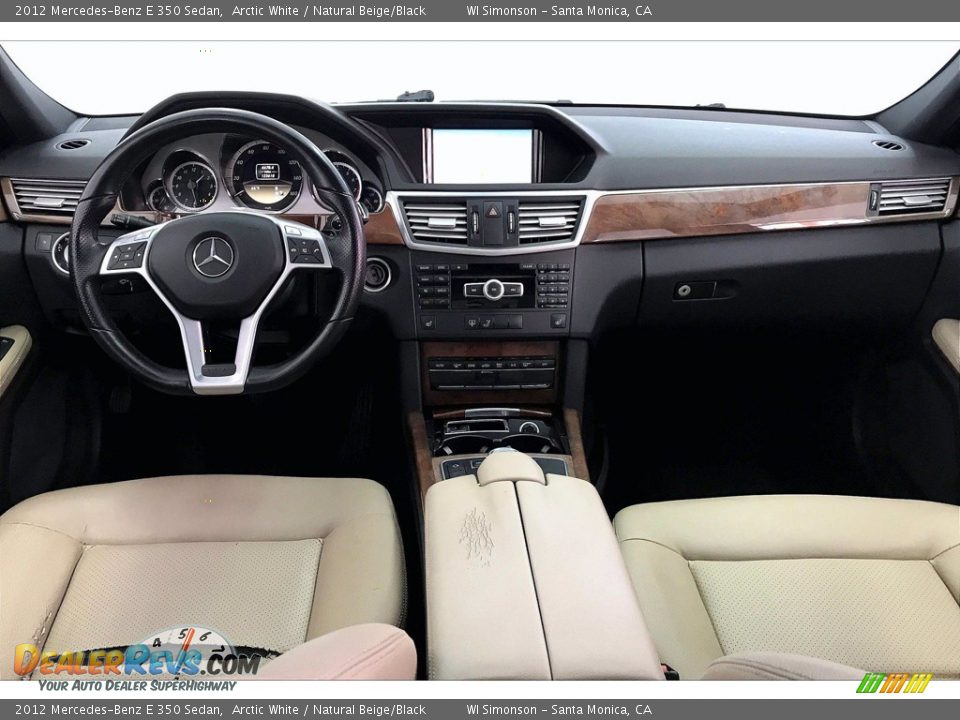 2012 Mercedes-Benz E 350 Sedan Arctic White / Natural Beige/Black Photo #15