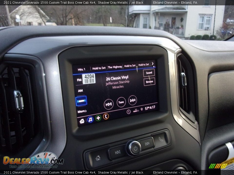 2021 Chevrolet Silverado 1500 Custom Trail Boss Crew Cab 4x4 Shadow Gray Metallic / Jet Black Photo #20