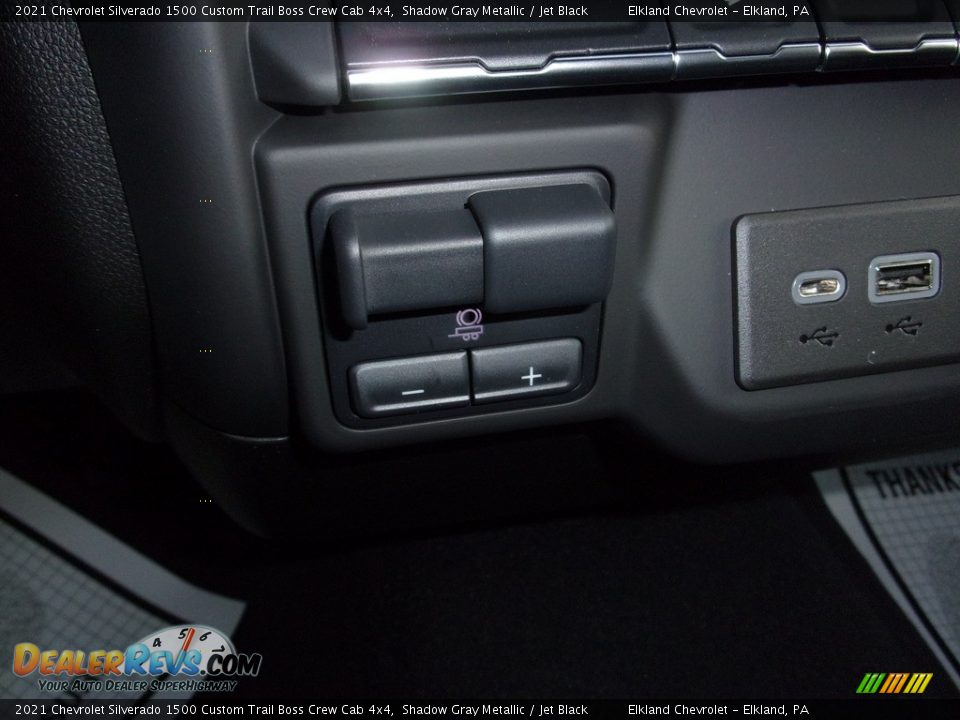 2021 Chevrolet Silverado 1500 Custom Trail Boss Crew Cab 4x4 Shadow Gray Metallic / Jet Black Photo #23