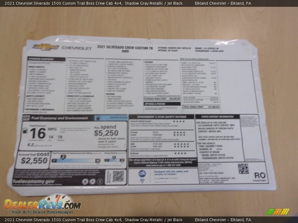 2021 Chevrolet Silverado 1500 Custom Trail Boss Crew Cab 4x4 Shadow Gray Metallic / Jet Black Photo #28