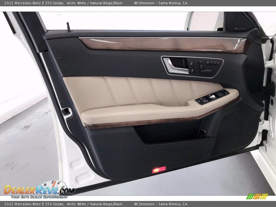 2012 Mercedes-Benz E 350 Sedan Arctic White / Natural Beige/Black Photo #26