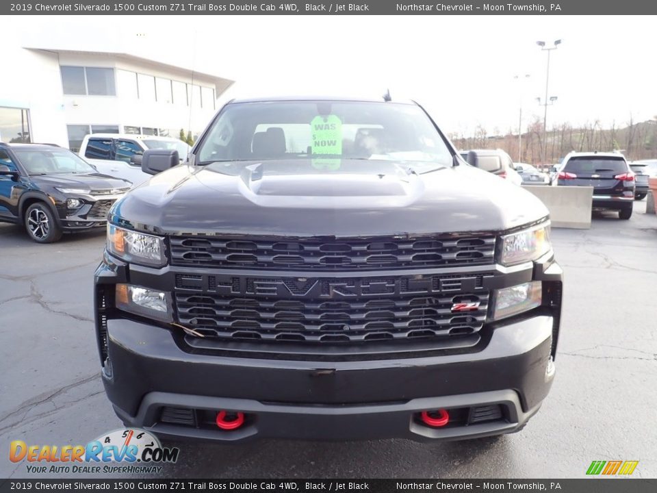 2019 Chevrolet Silverado 1500 Custom Z71 Trail Boss Double Cab 4WD Black / Jet Black Photo #12