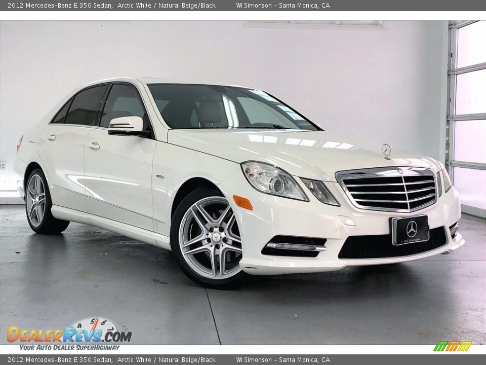 2012 Mercedes-Benz E 350 Sedan Arctic White / Natural Beige/Black Photo #34