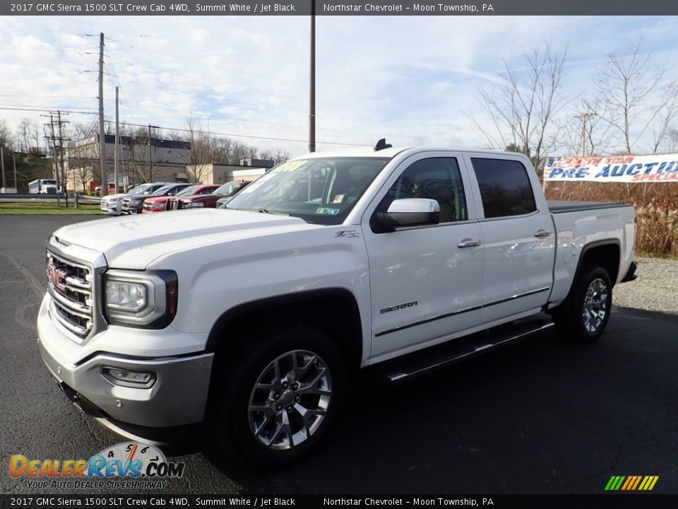 2017 GMC Sierra 1500 SLT Crew Cab 4WD Summit White / Jet Black Photo #1