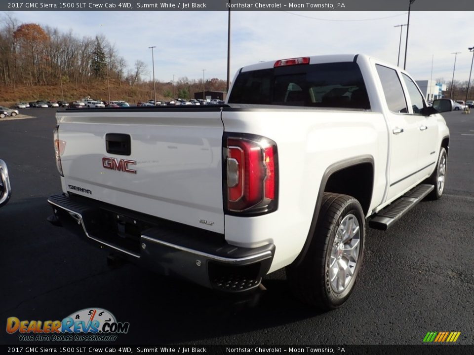 2017 GMC Sierra 1500 SLT Crew Cab 4WD Summit White / Jet Black Photo #4