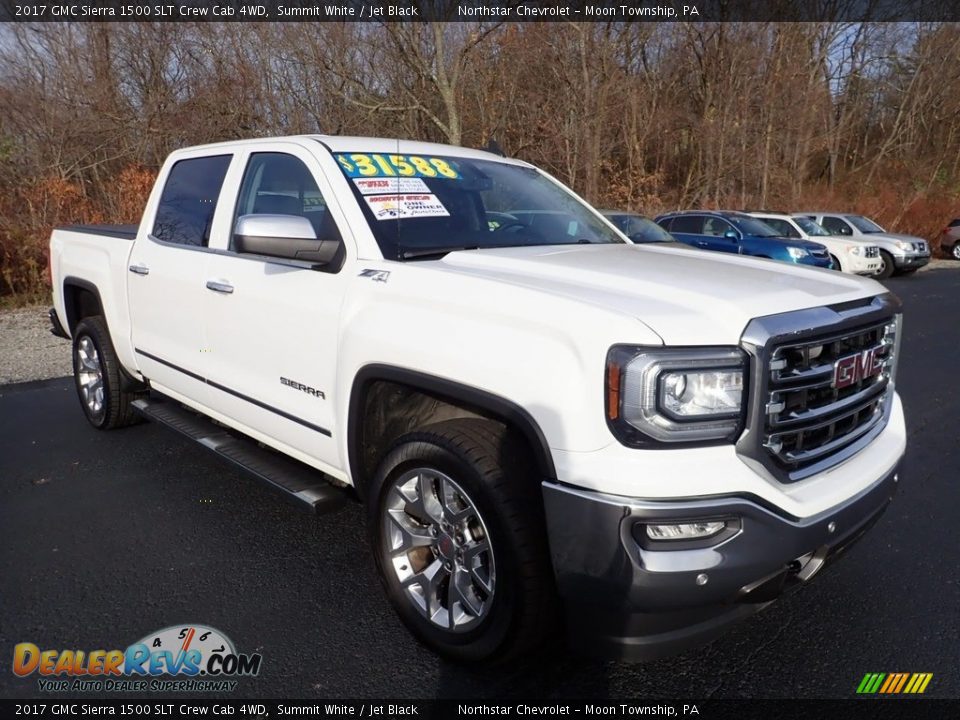 2017 GMC Sierra 1500 SLT Crew Cab 4WD Summit White / Jet Black Photo #5