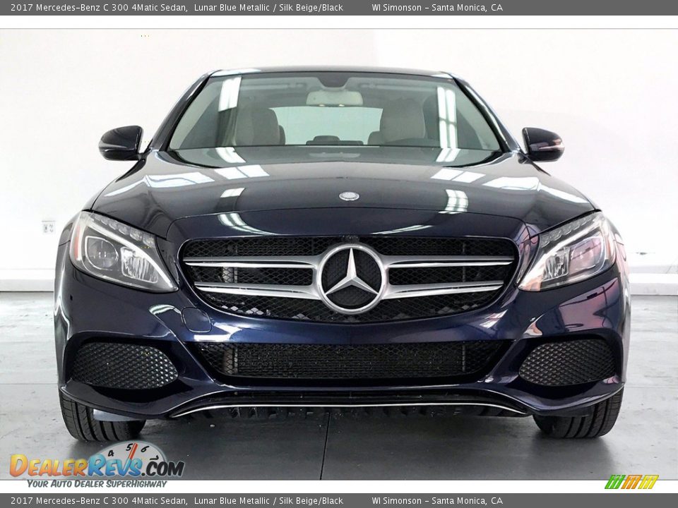 2017 Mercedes-Benz C 300 4Matic Sedan Lunar Blue Metallic / Silk Beige/Black Photo #2