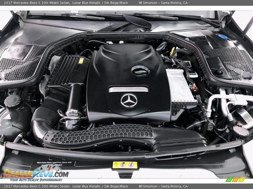 2017 Mercedes-Benz C 300 4Matic Sedan 2.0 Liter DI Turbocharged DOHC 16-Valve VVT 4 Cylinder Engine Photo #9