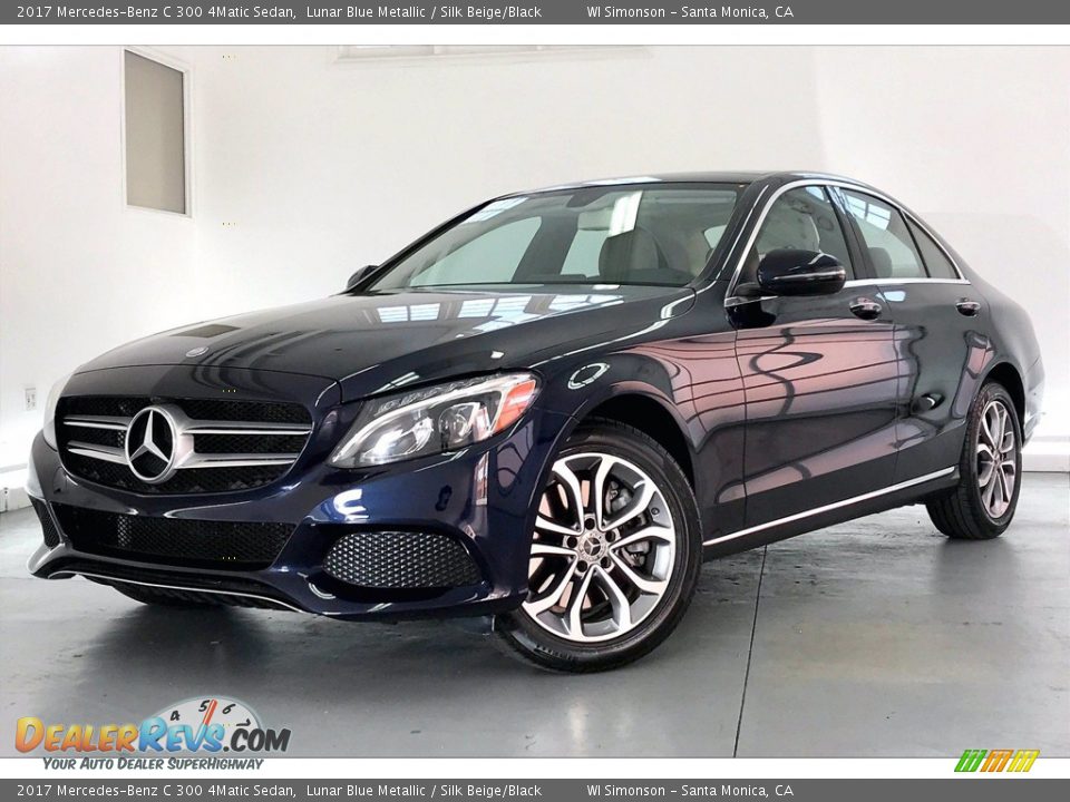 Lunar Blue Metallic 2017 Mercedes-Benz C 300 4Matic Sedan Photo #12