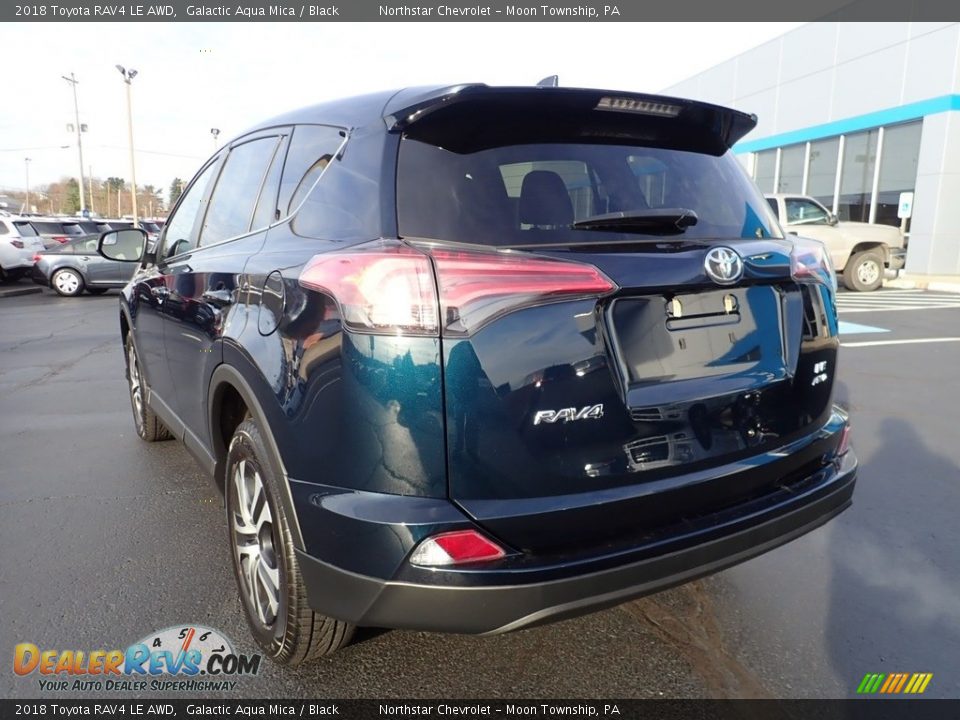 2018 Toyota RAV4 LE AWD Galactic Aqua Mica / Black Photo #5