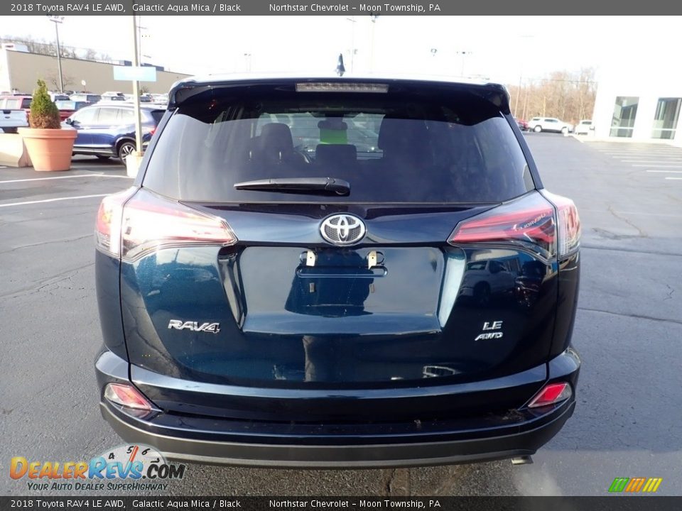 2018 Toyota RAV4 LE AWD Galactic Aqua Mica / Black Photo #6