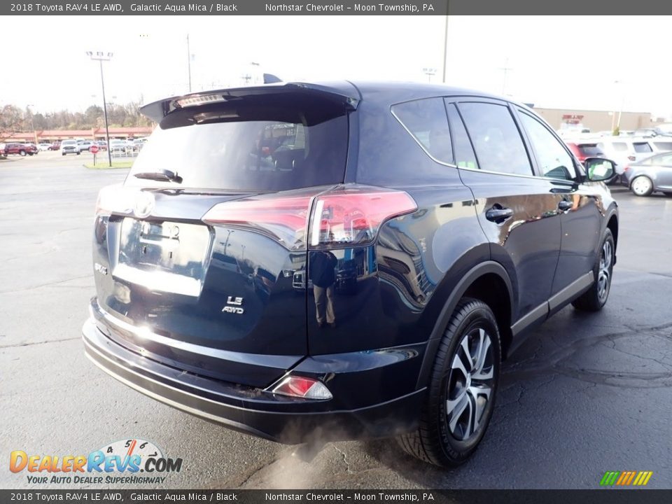 2018 Toyota RAV4 LE AWD Galactic Aqua Mica / Black Photo #8
