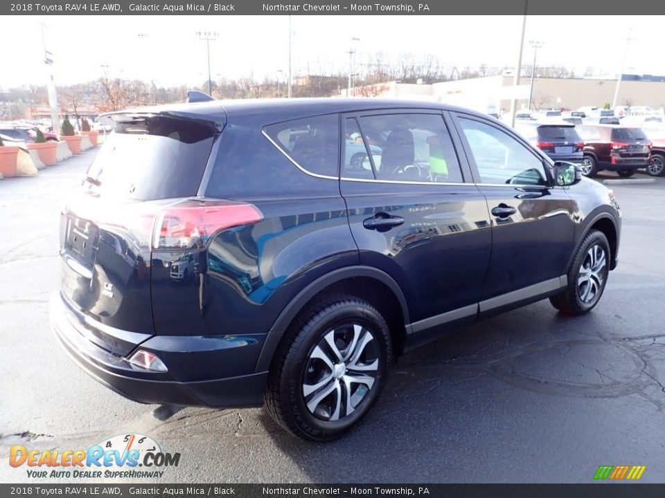 2018 Toyota RAV4 LE AWD Galactic Aqua Mica / Black Photo #9