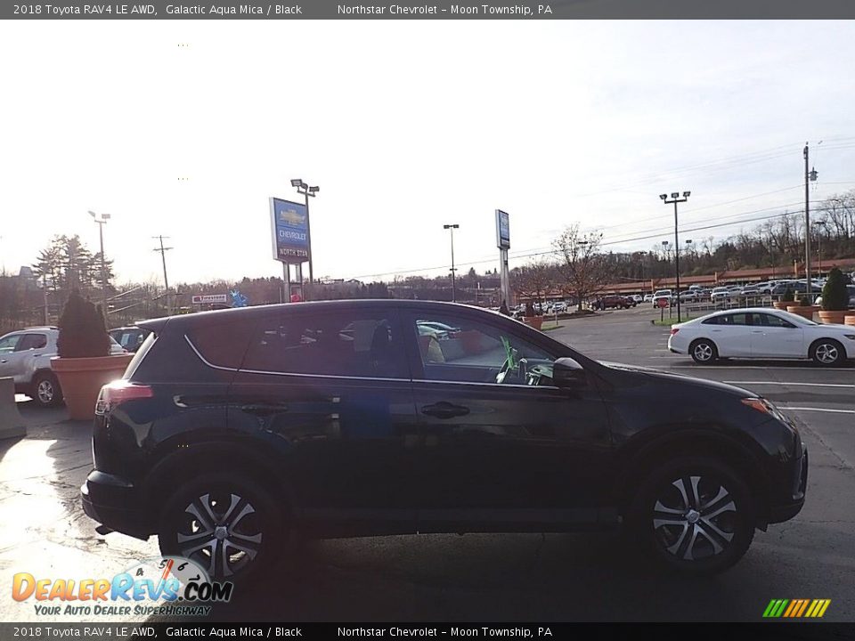 2018 Toyota RAV4 LE AWD Galactic Aqua Mica / Black Photo #10
