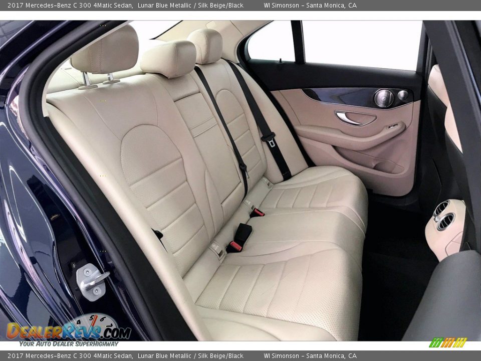 Rear Seat of 2017 Mercedes-Benz C 300 4Matic Sedan Photo #19