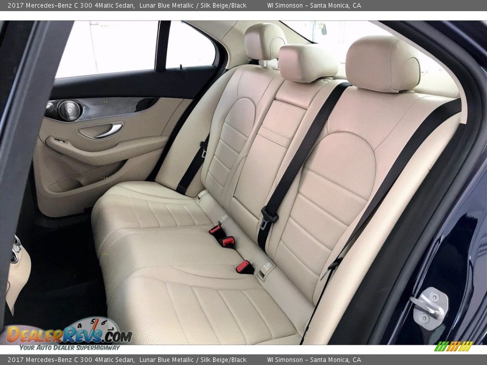 Rear Seat of 2017 Mercedes-Benz C 300 4Matic Sedan Photo #20