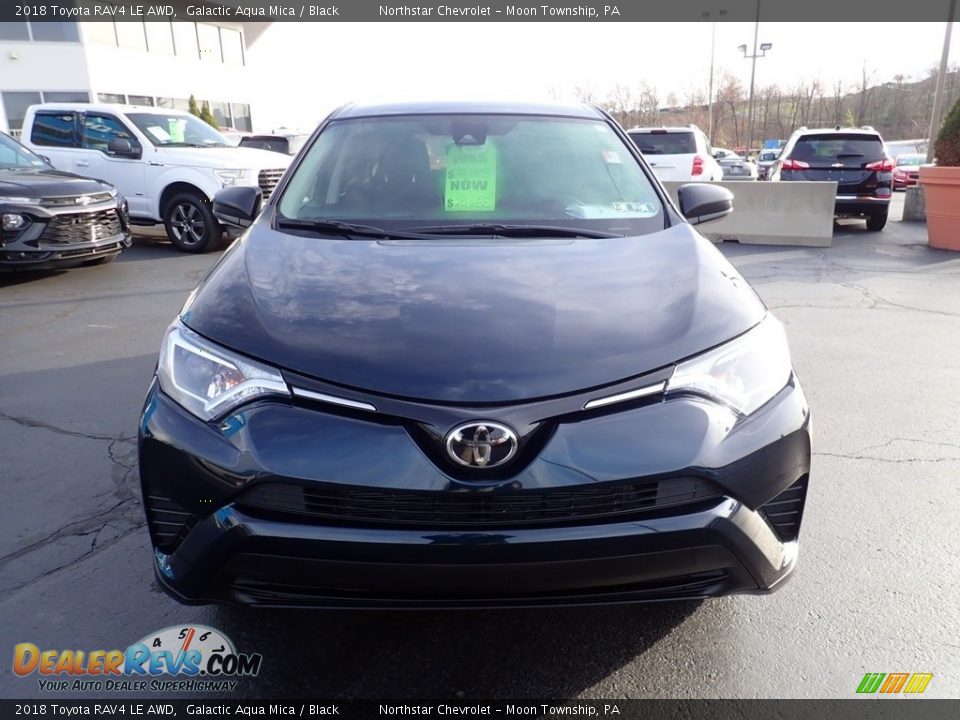 2018 Toyota RAV4 LE AWD Galactic Aqua Mica / Black Photo #13