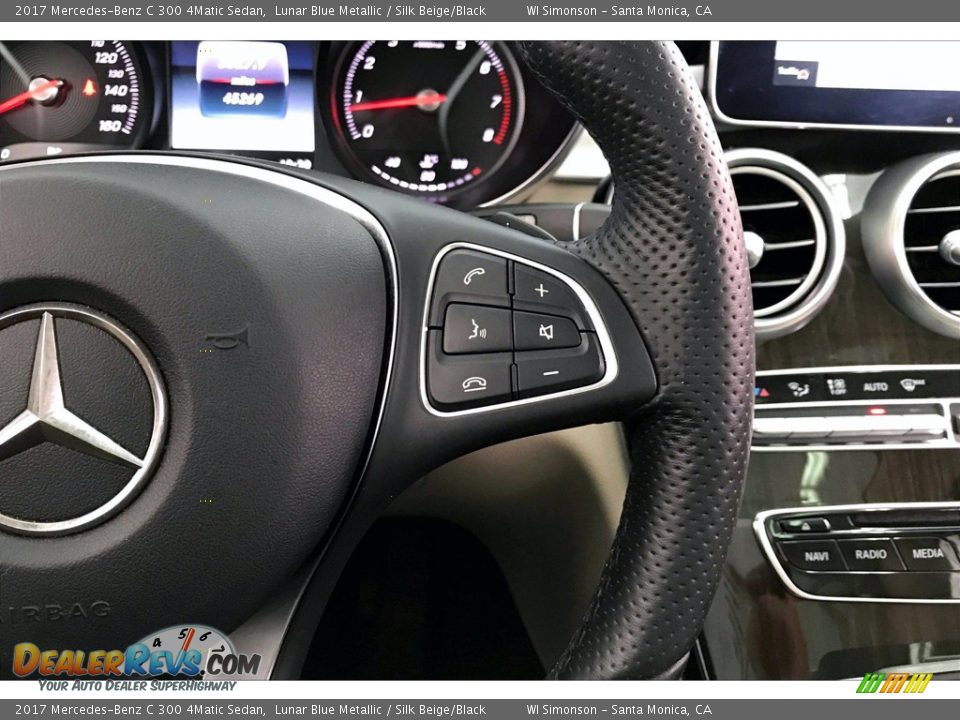 2017 Mercedes-Benz C 300 4Matic Sedan Steering Wheel Photo #22