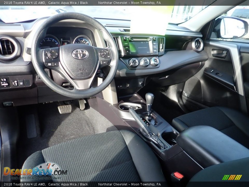 2018 Toyota RAV4 LE AWD Galactic Aqua Mica / Black Photo #22