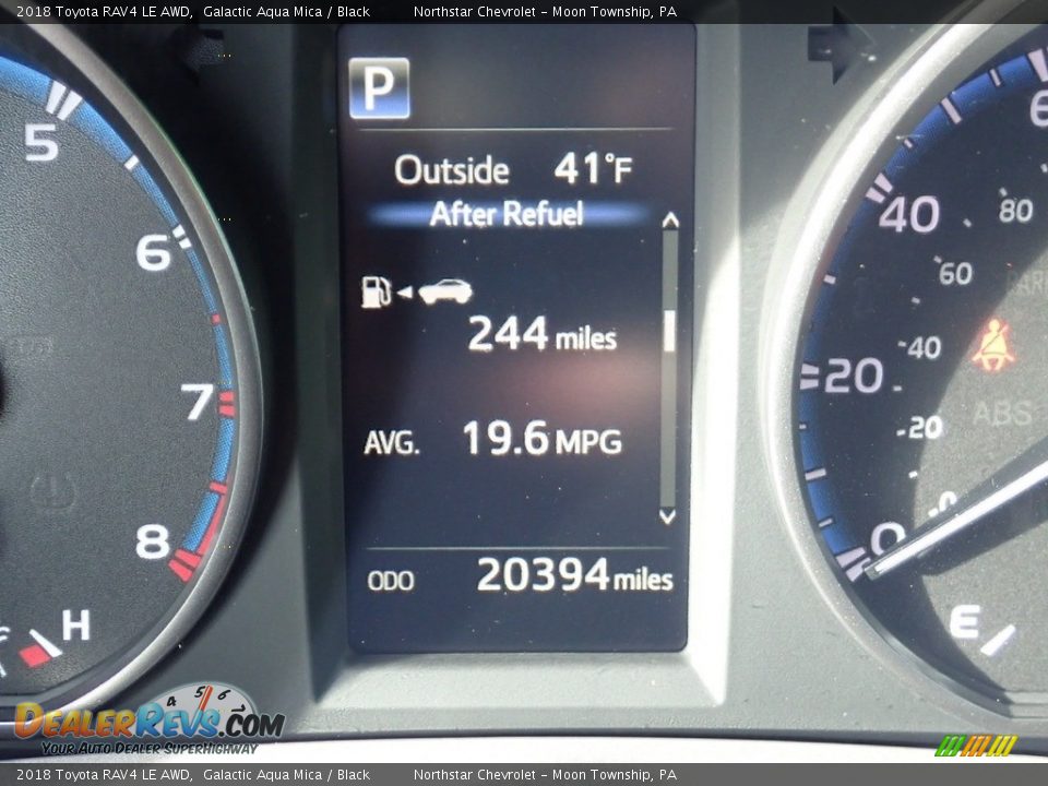 2018 Toyota RAV4 LE AWD Galactic Aqua Mica / Black Photo #29