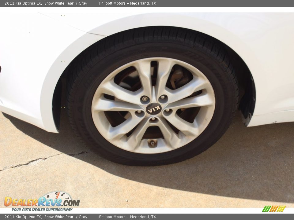 2011 Kia Optima EX Snow White Pearl / Gray Photo #5