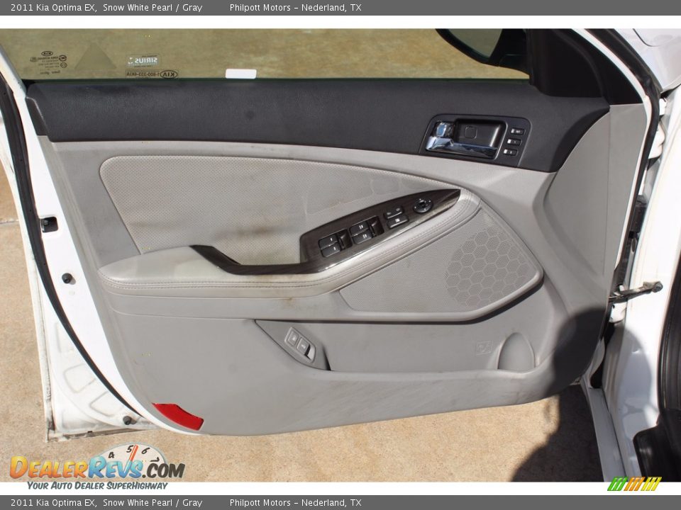 2011 Kia Optima EX Snow White Pearl / Gray Photo #9