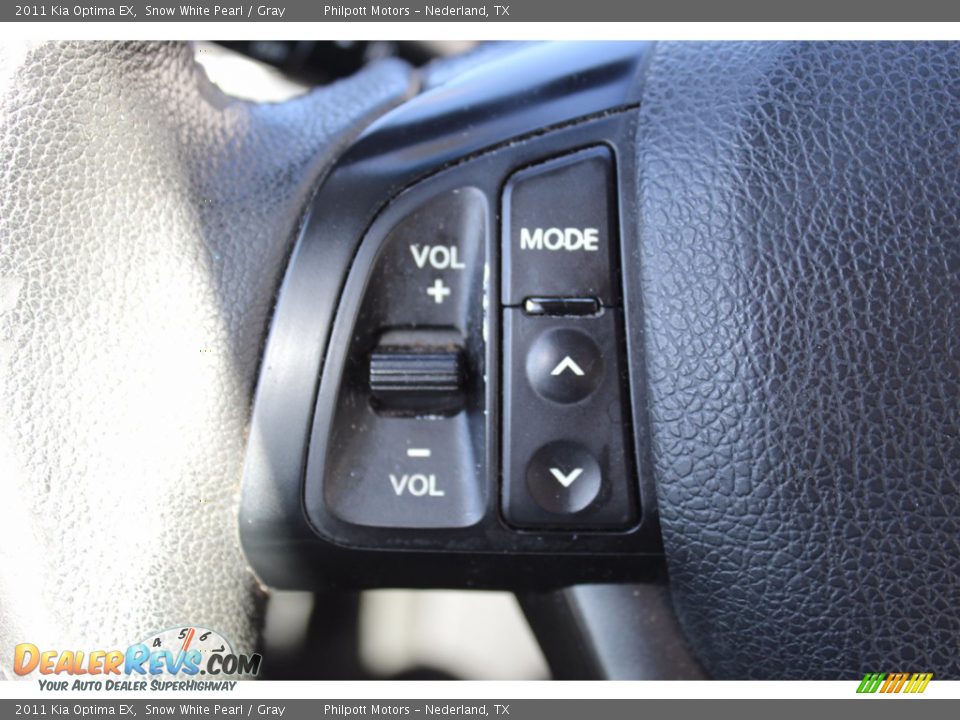 2011 Kia Optima EX Snow White Pearl / Gray Photo #11