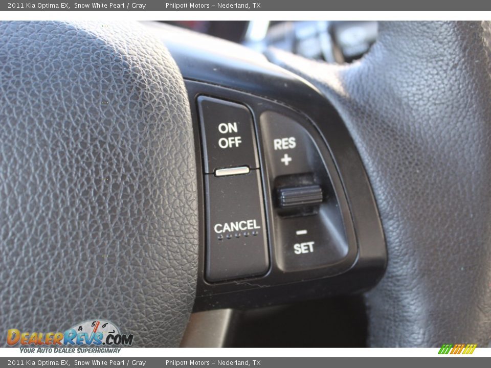 2011 Kia Optima EX Snow White Pearl / Gray Photo #12