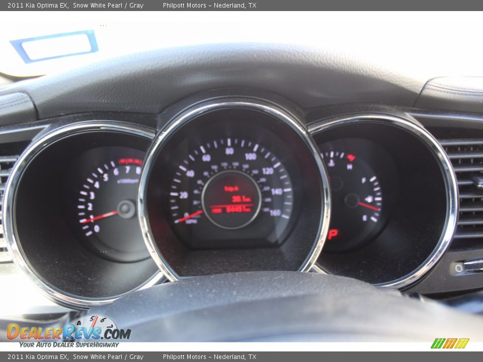 2011 Kia Optima EX Snow White Pearl / Gray Photo #13