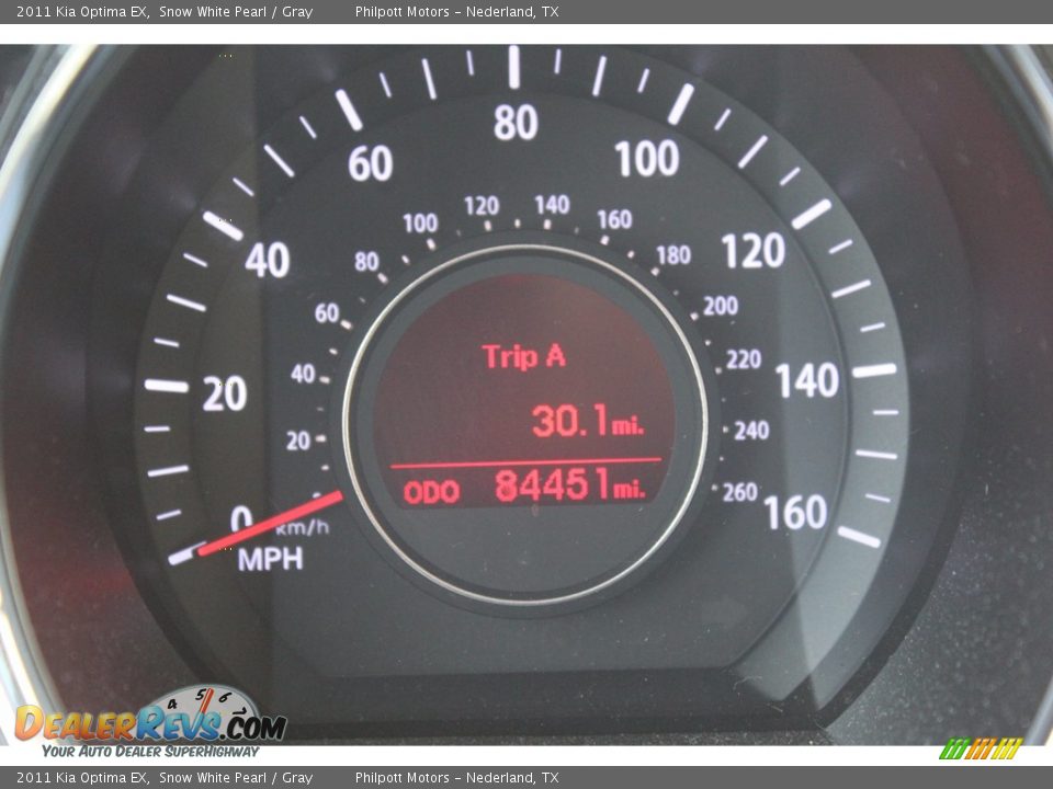 2011 Kia Optima EX Snow White Pearl / Gray Photo #14