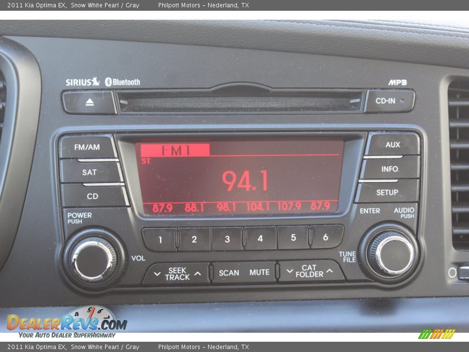 2011 Kia Optima EX Snow White Pearl / Gray Photo #15