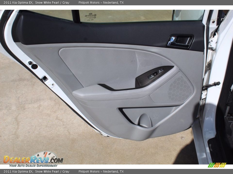 2011 Kia Optima EX Snow White Pearl / Gray Photo #18