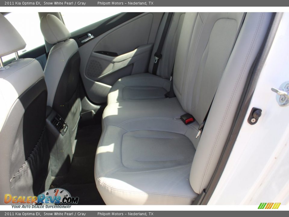 2011 Kia Optima EX Snow White Pearl / Gray Photo #19