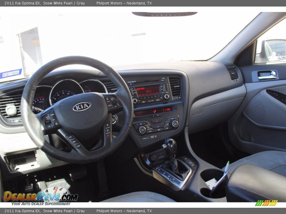 2011 Kia Optima EX Snow White Pearl / Gray Photo #20