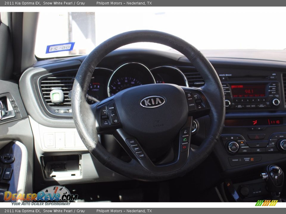 2011 Kia Optima EX Snow White Pearl / Gray Photo #21