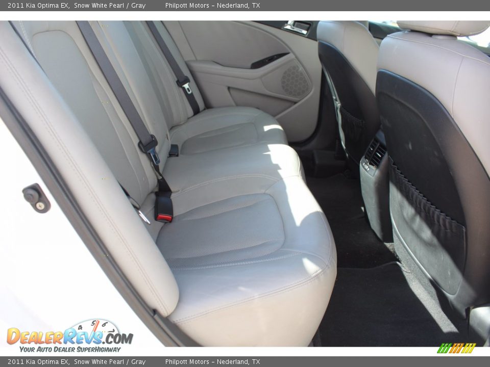 2011 Kia Optima EX Snow White Pearl / Gray Photo #24