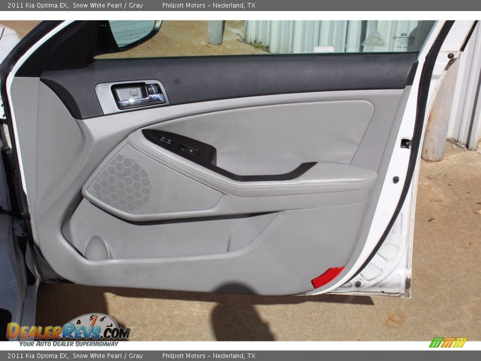 2011 Kia Optima EX Snow White Pearl / Gray Photo #25