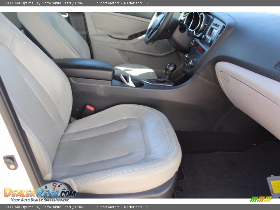 2011 Kia Optima EX Snow White Pearl / Gray Photo #26