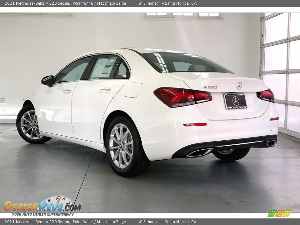 2021 Mercedes-Benz A 220 Sedan Polar White / Macchiato Beige Photo #2
