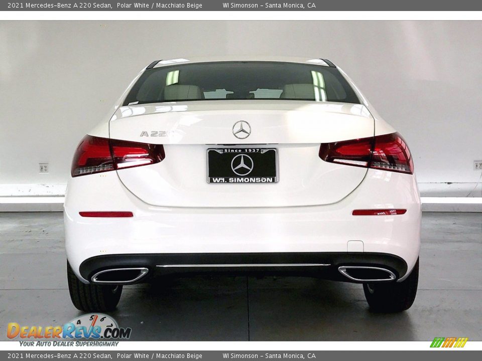 2021 Mercedes-Benz A 220 Sedan Polar White / Macchiato Beige Photo #3