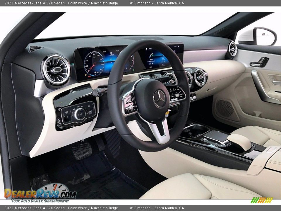 2021 Mercedes-Benz A 220 Sedan Polar White / Macchiato Beige Photo #4