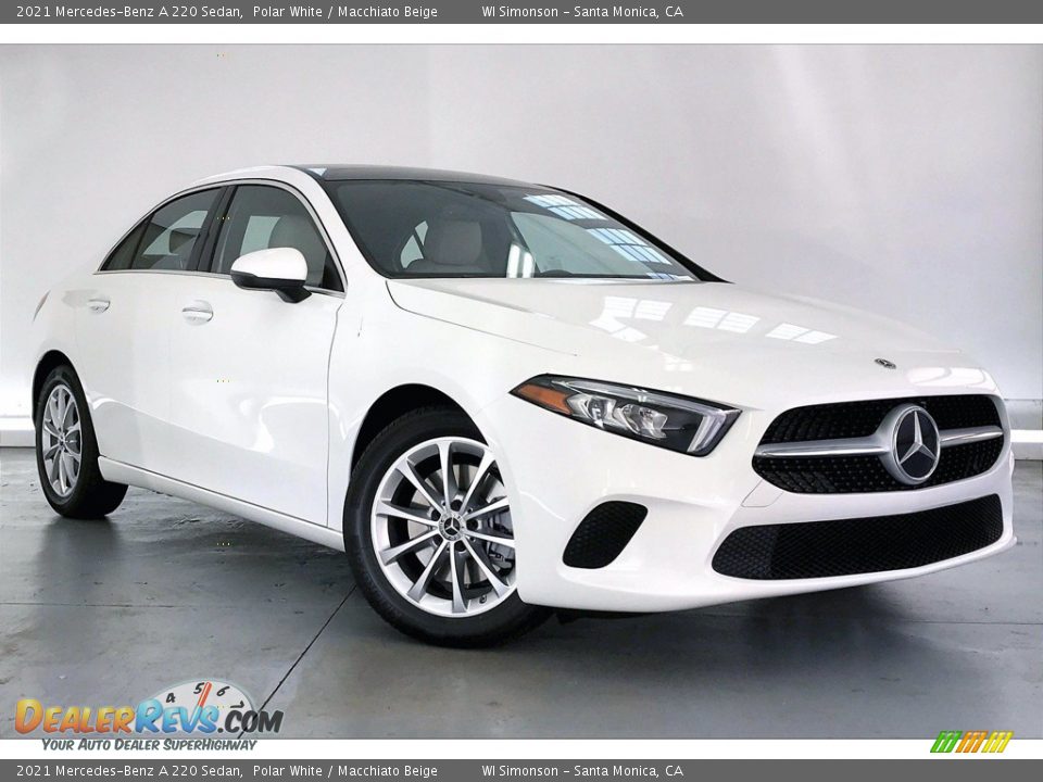 2021 Mercedes-Benz A 220 Sedan Polar White / Macchiato Beige Photo #12