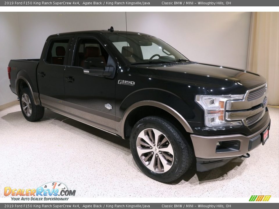 2019 Ford F150 King Ranch SuperCrew 4x4 Agate Black / King Ranch Kingsville/Java Photo #1