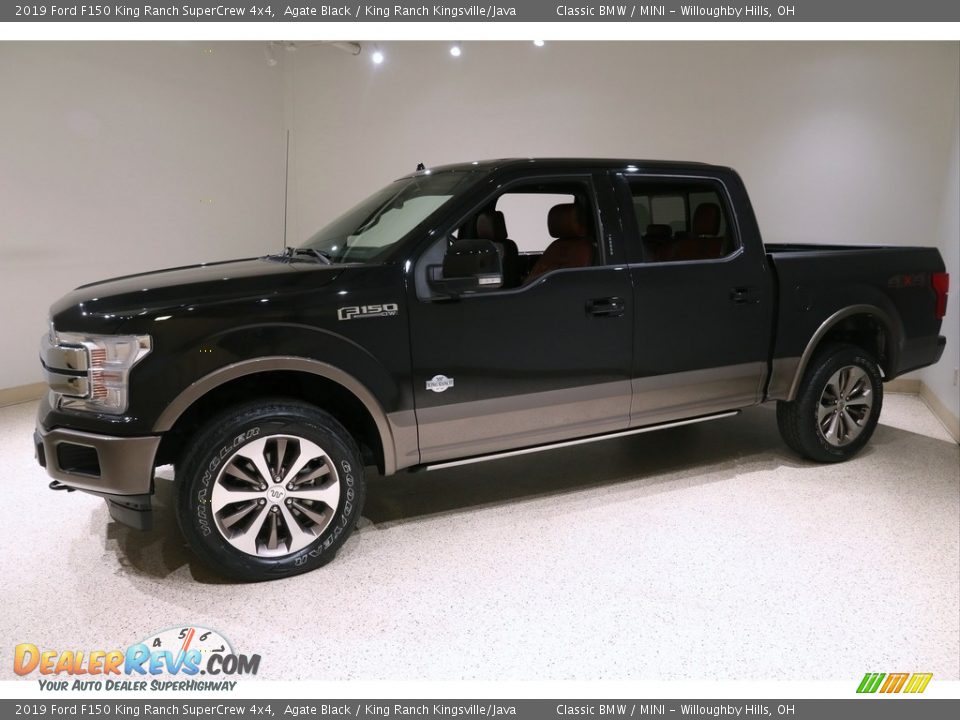 2019 Ford F150 King Ranch SuperCrew 4x4 Agate Black / King Ranch Kingsville/Java Photo #3