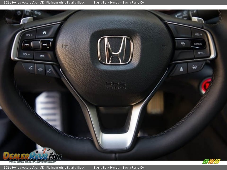 2021 Honda Accord Sport SE Platinum White Pearl / Black Photo #19