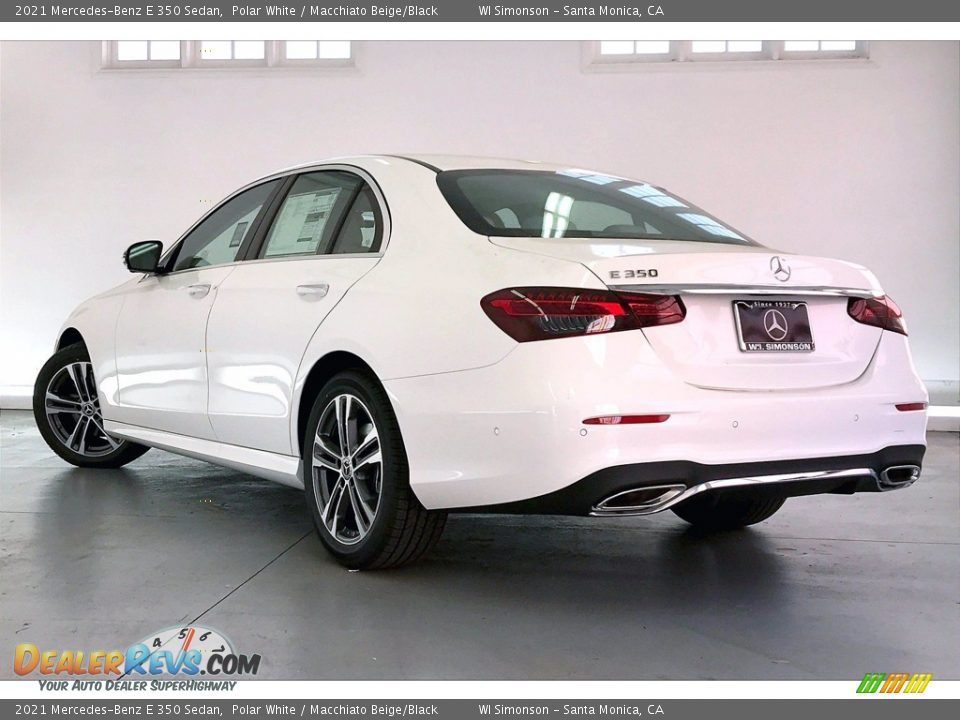 2021 Mercedes-Benz E 350 Sedan Polar White / Macchiato Beige/Black Photo #2