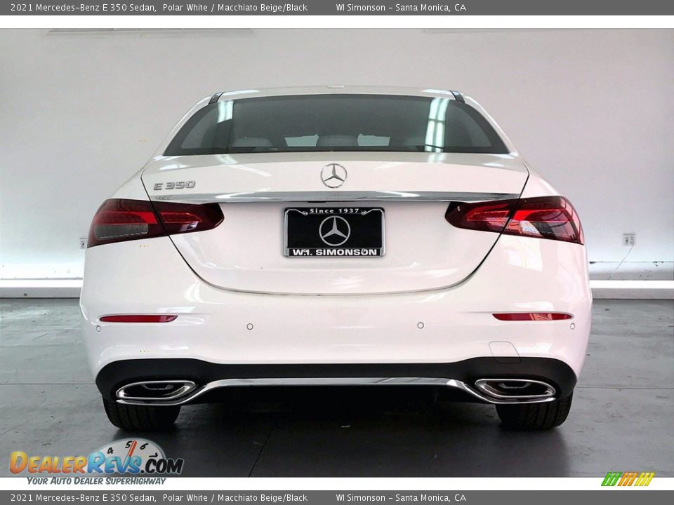 2021 Mercedes-Benz E 350 Sedan Polar White / Macchiato Beige/Black Photo #3
