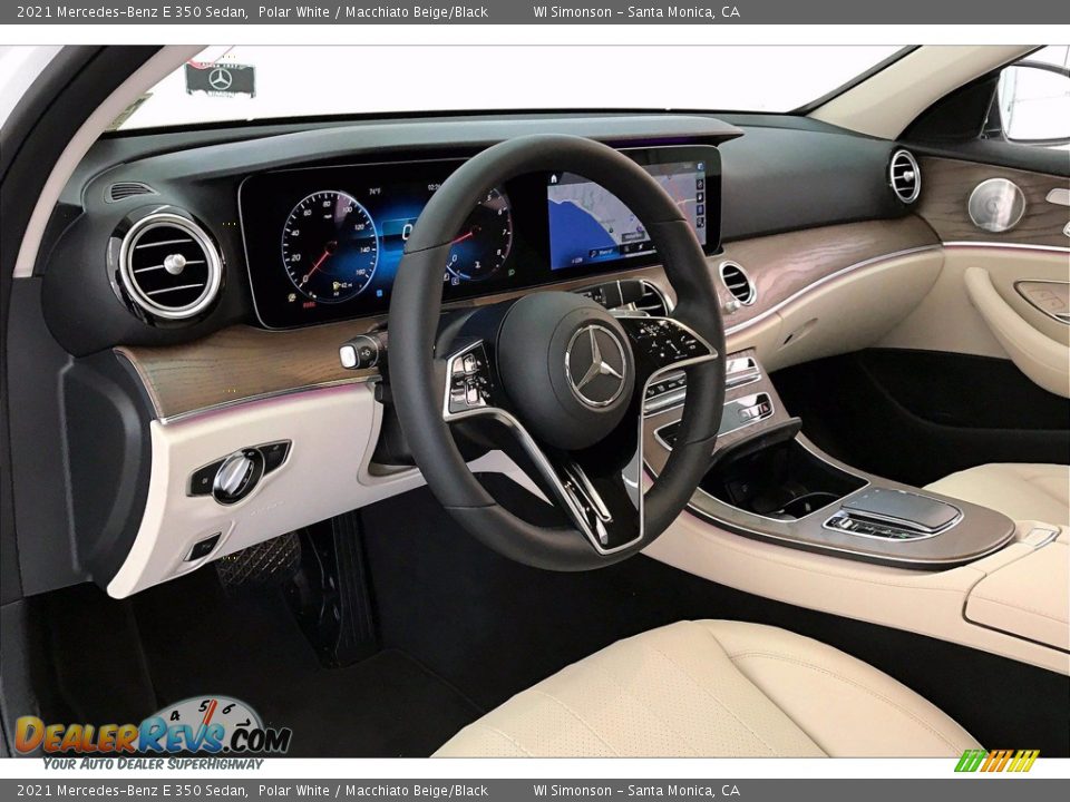 2021 Mercedes-Benz E 350 Sedan Polar White / Macchiato Beige/Black Photo #4