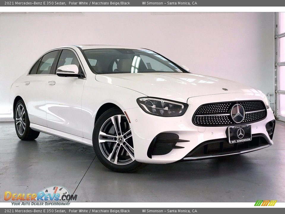 2021 Mercedes-Benz E 350 Sedan Polar White / Macchiato Beige/Black Photo #10