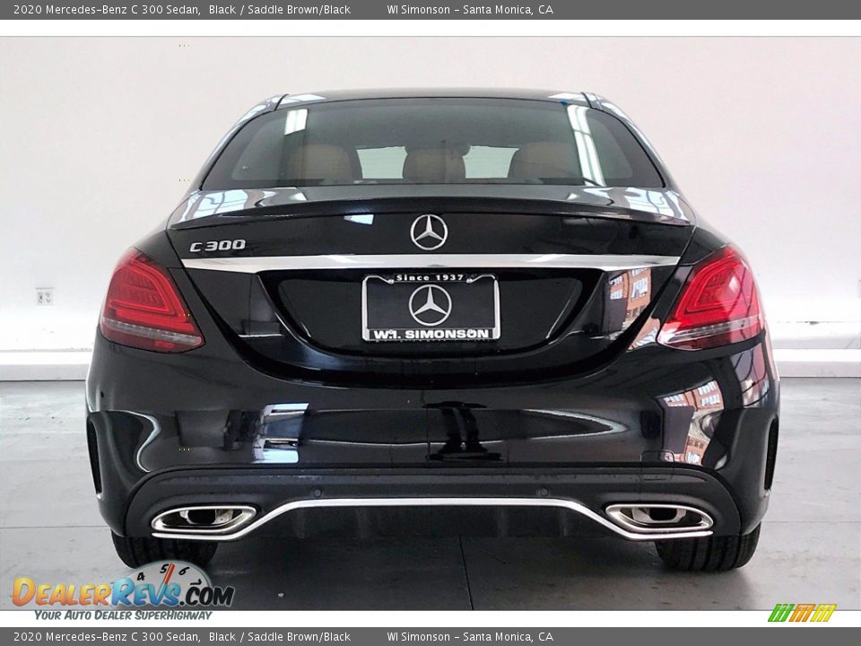 2020 Mercedes-Benz C 300 Sedan Black / Saddle Brown/Black Photo #3